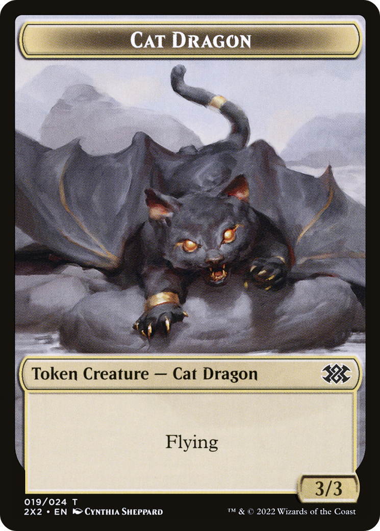 Cat Dragon (T2X2-019) - Double Masters 2022 Tokens