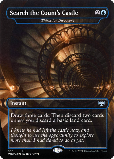 Search the Count's Castle - Thirst for Discovery (VOW-333) - Innistrad: Crimson Vow / Search the Count's Castle (Borderless)