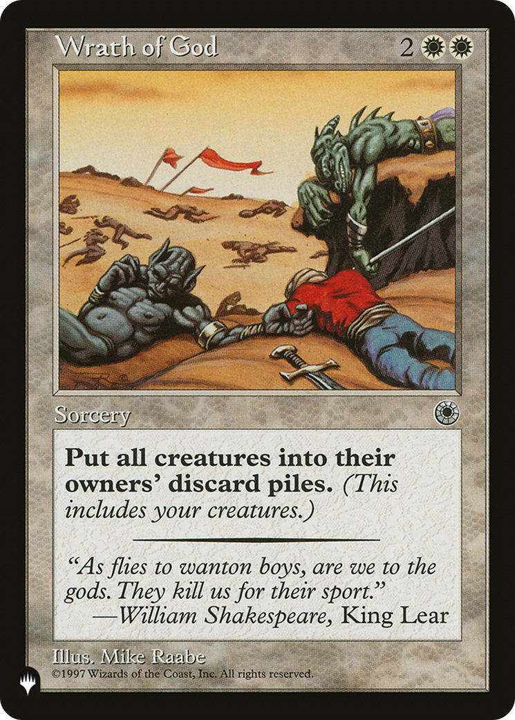 Wrath of God (LIST-) - The List