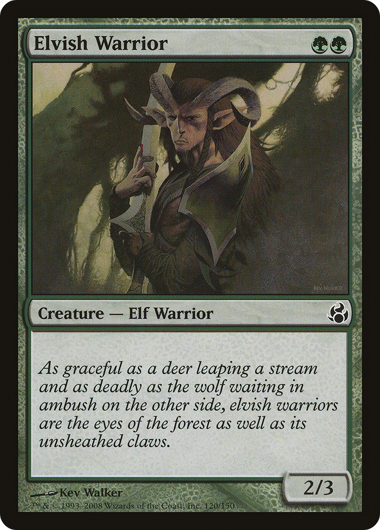 Elvish Warrior (MOR-120) - Morningtide Foil