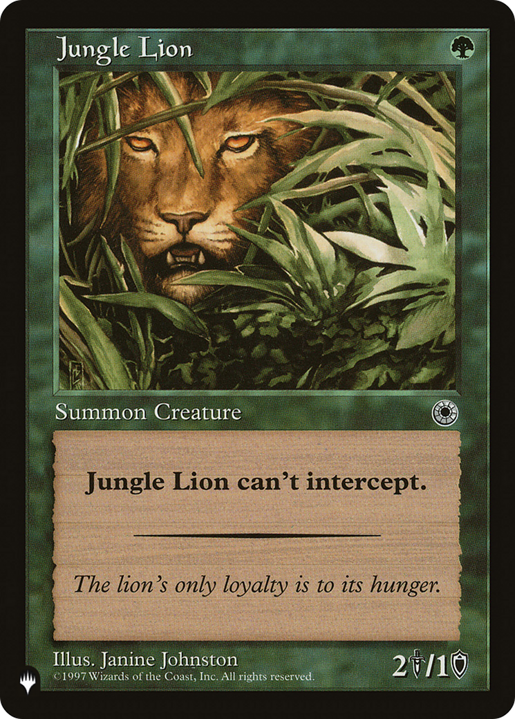 Jungle Lion [The List]