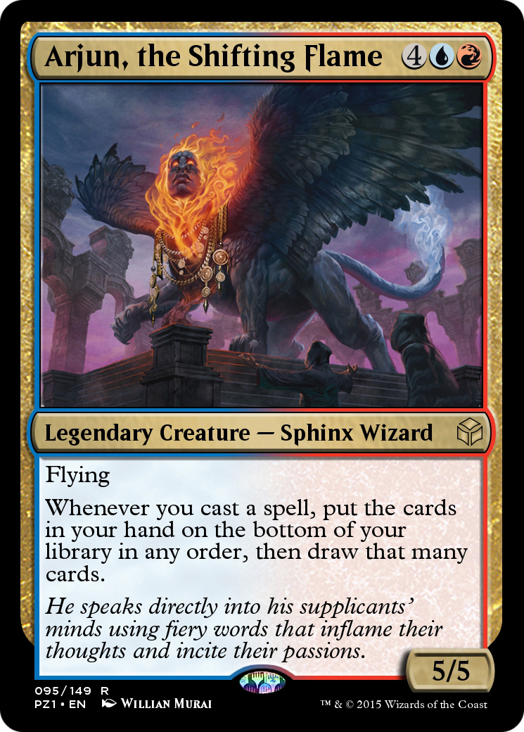 Arjun, the Shifting Flame (PZ1-095) - Legendary Cube Prize Pack Foil