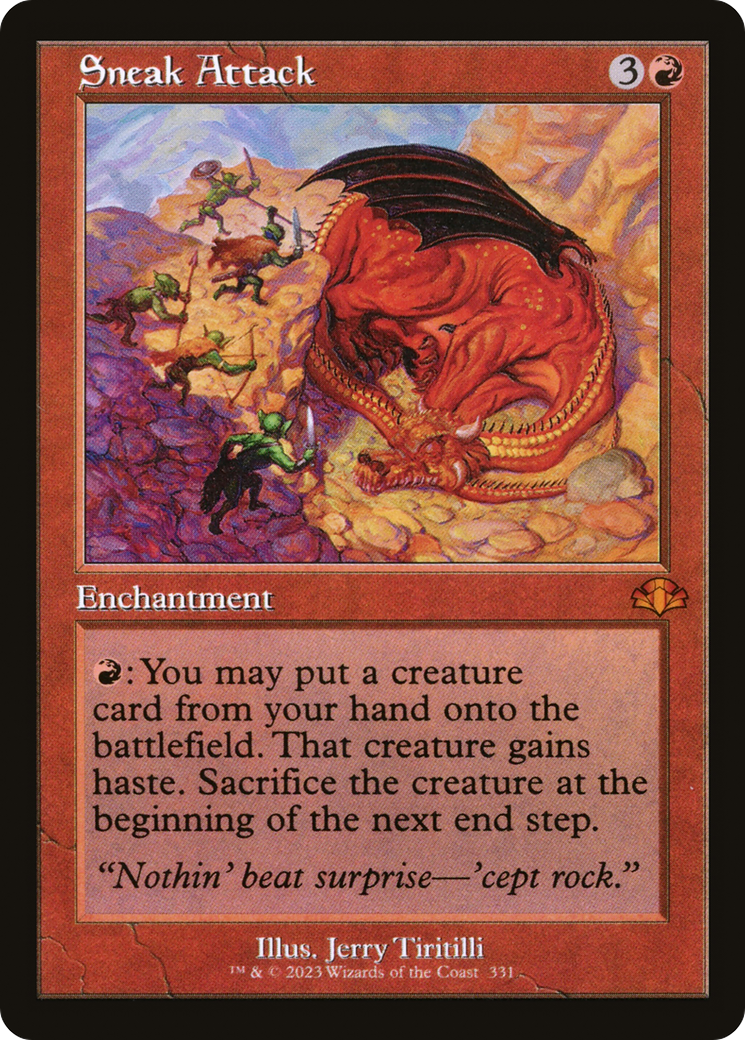 Sneak Attack (Retro Frame) (DMR-331) - Dominaria Remastered