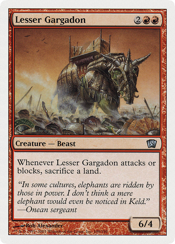Lesser Gargadon (8ED-199) - 8th Edition Foil
