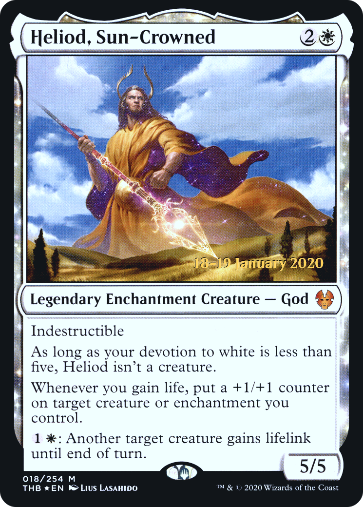 Heliod, Sun-Crowned (PRE-018) - Theros Beyond Death Promos: (enchantment) Foil