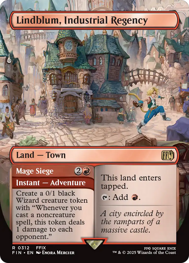 Lindblum, Industrial Regency (Borderless) (FIN-312) - FINAL FANTASY (Borderless) Foil