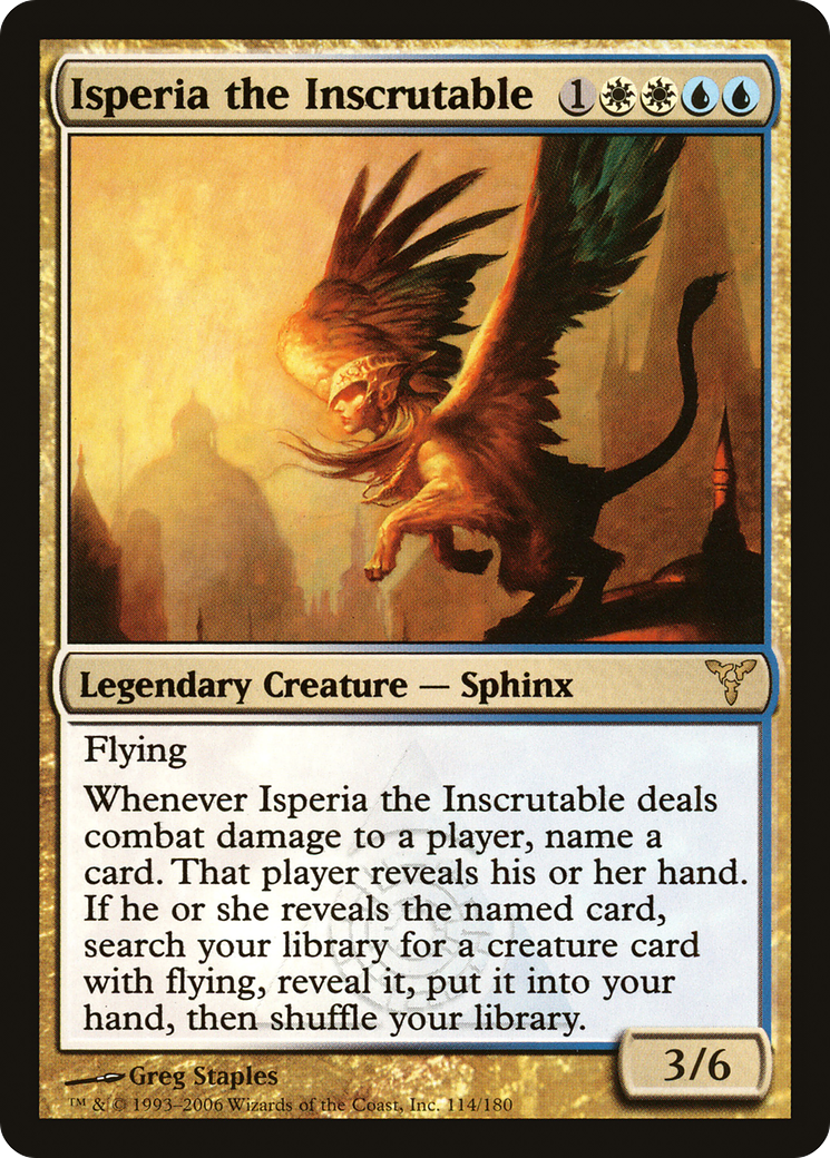 Isperia the Inscrutable (DIS-114) - Dissension Foil