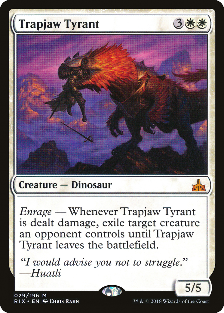 Trapjaw Tyrant (RIX-029) - Rivals of Ixalan Foil