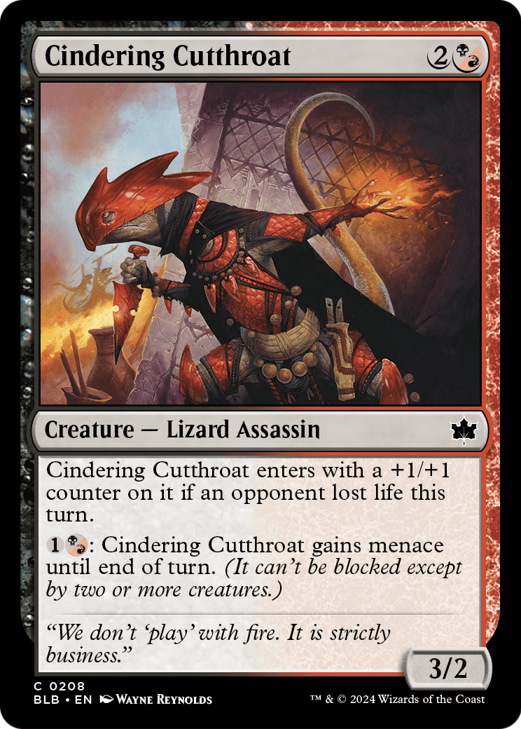 Cindering Cutthroat (BLB-208) - Bloomburrow