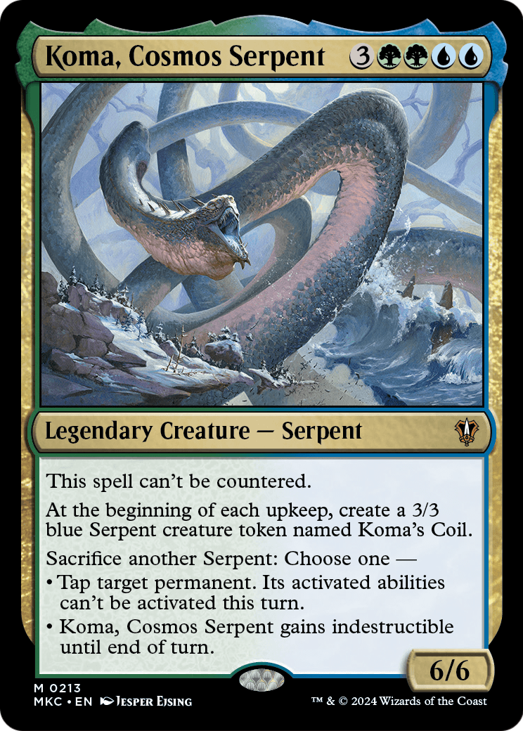 Koma, Cosmos Serpent (MKC-213) - Murders at Karlov Manor Commander