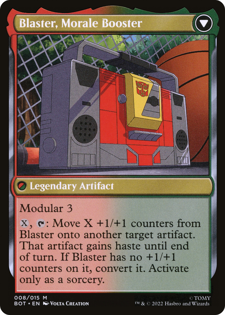Blaster, Combat DJ (BOT-008) - Transformers: (convertdfc) Foil