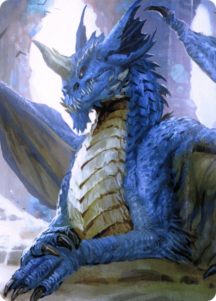 Young Blue Dragon // Young Blue Dragon (ACLB-027) - Battle for Baldur's Gate Art Series (Borderless)