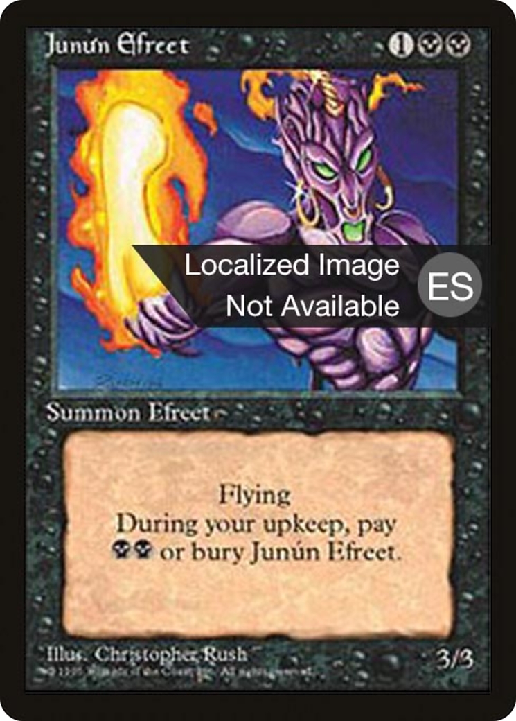 Junun Efreet (4BB-027) - Fourth Edition Foreign Black Border