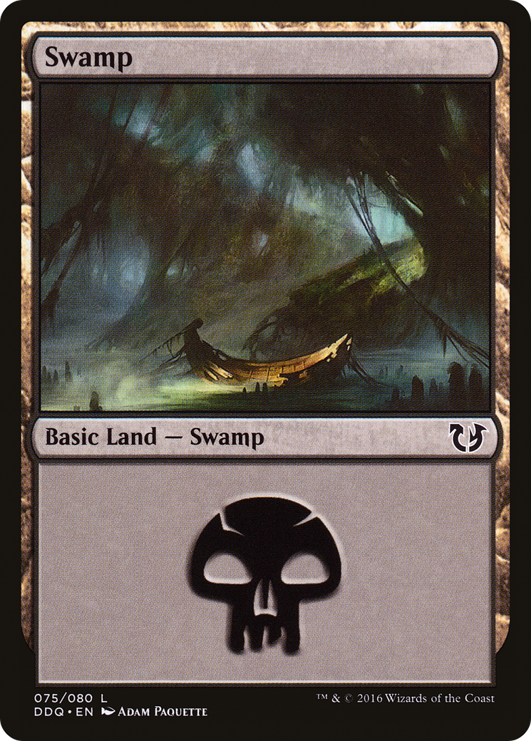 Swamp (075) (DDQ-075) - Duel Decks: Blessed vs. Cursed