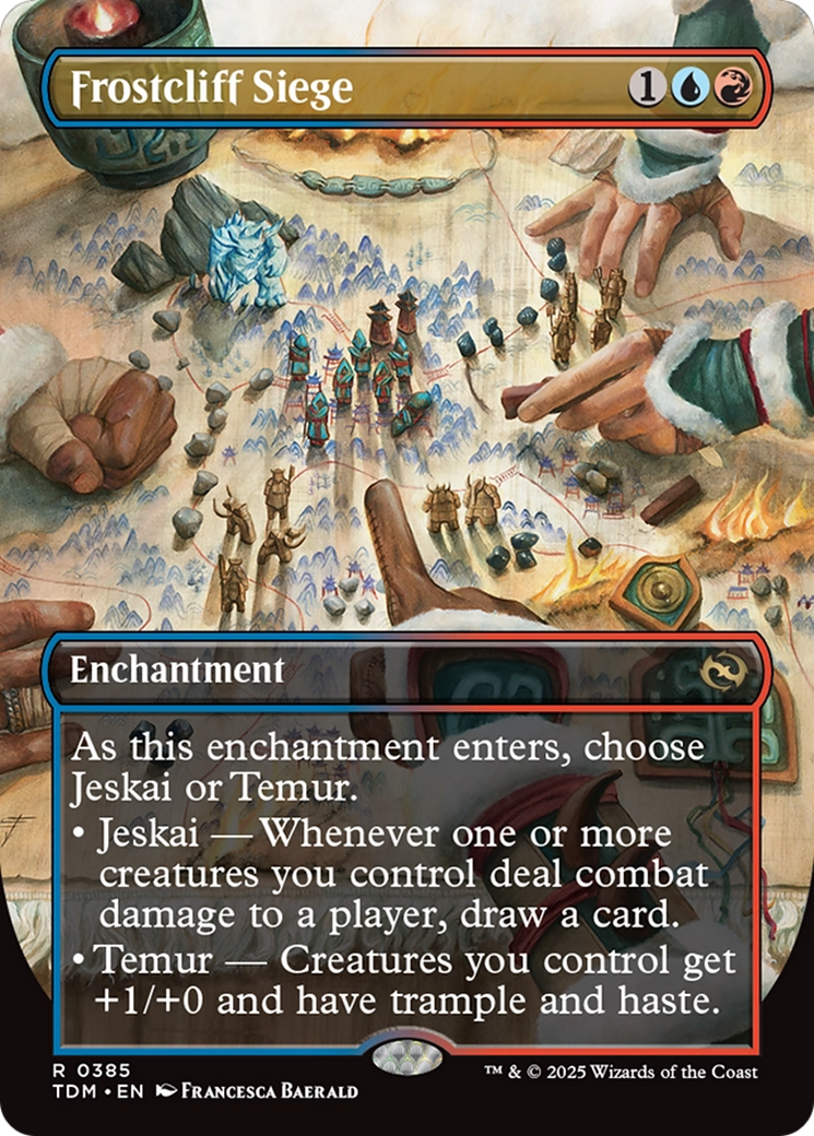Frostcliff Siege (Borderless) (TDM-385) - Tarkir: Dragonstorm: (enchantment) (Borderless)
