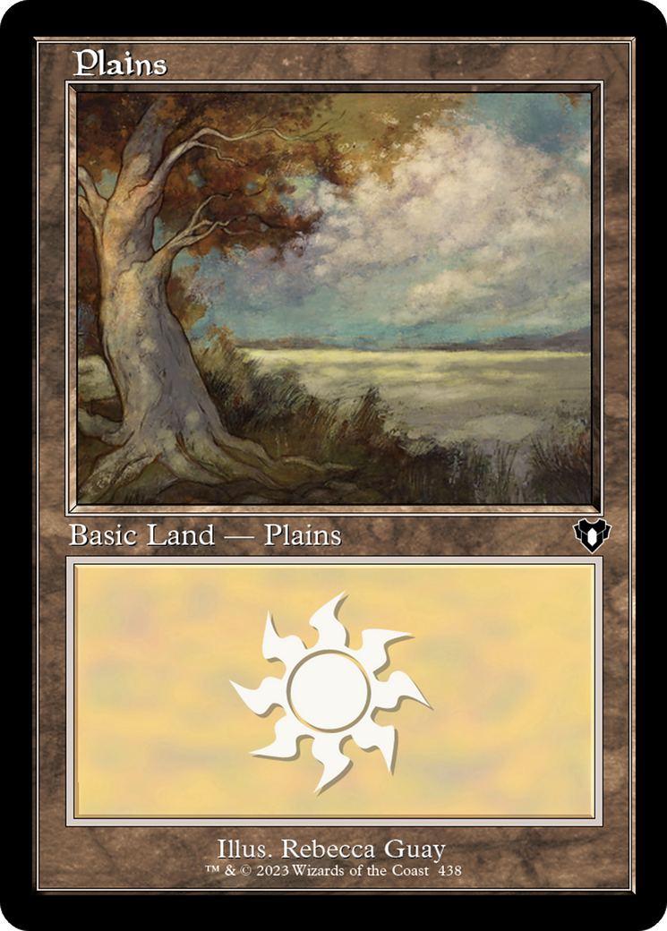 Plains (438) (Retro Frame) (CMM-438) - Commander Masters Foil
