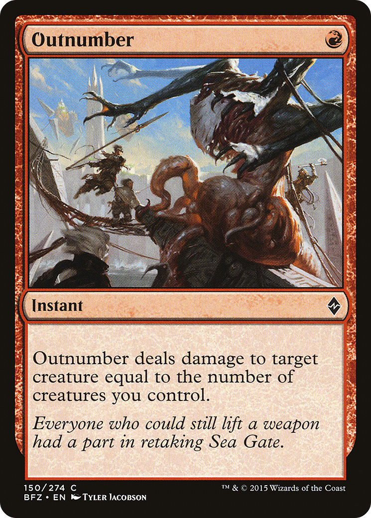 Outnumber (BFZ-150) - Battle for Zendikar Foil