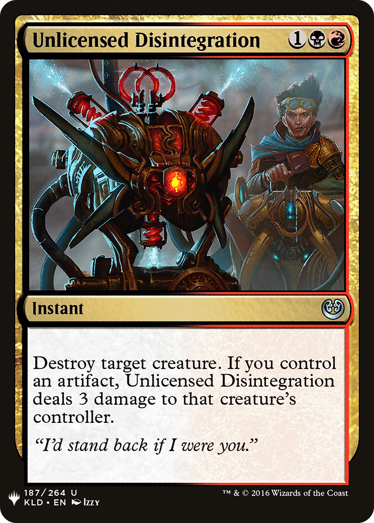 Unlicensed Disintegration (LIST-KLD-187) - The List