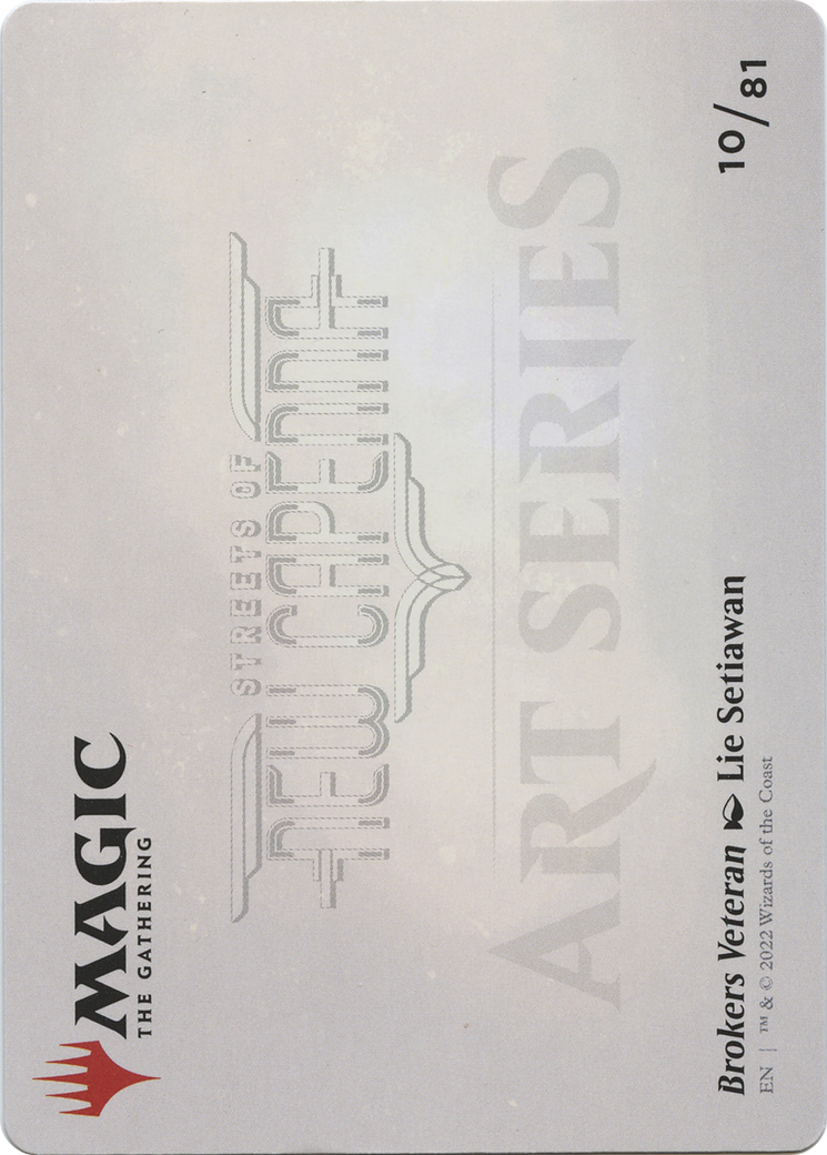 Brokers Veteran // Brokers Veteran (ASNC-010) - New Capenna Art Series (Borderless) Foil