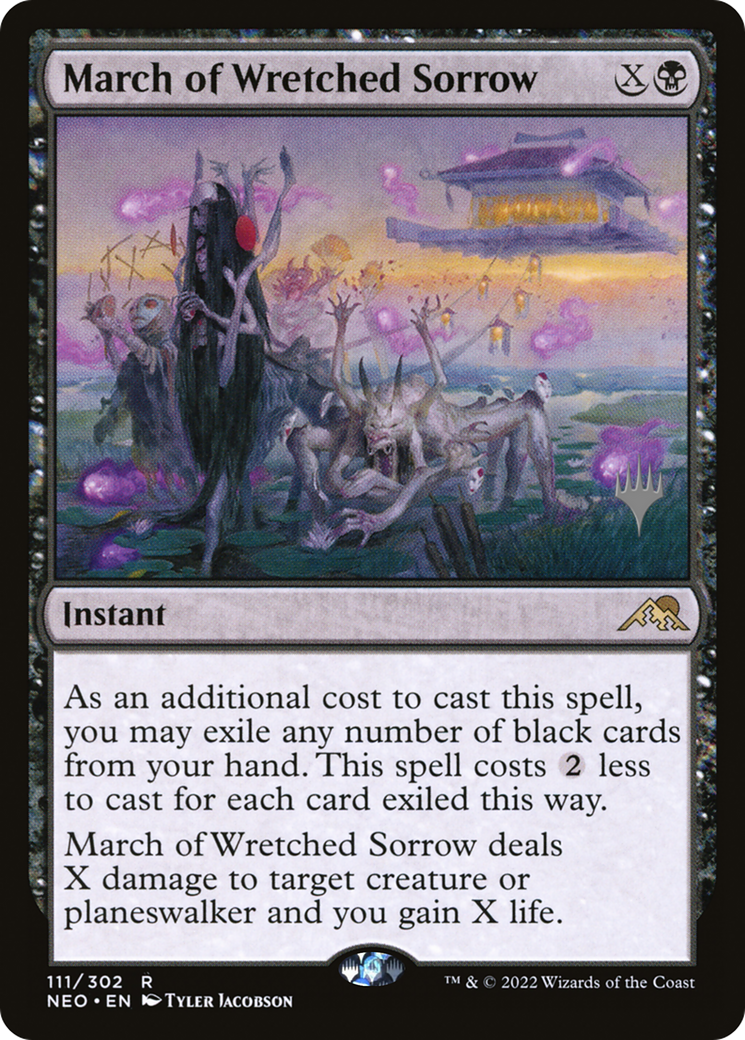 March of Wretched Sorrow (PPNEO-111) - Kamigawa: Neon Dynasty Promos
