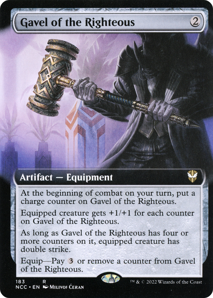 Gavel of the Righteous (Extended Art) (NCC-183) - New Capenna Commander: (Extended Art)