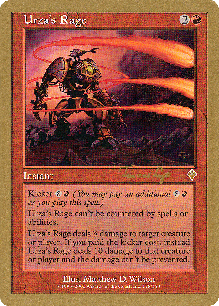 Urza's Rage - 2001 Tom van de Logt (INV) (WCD-) - World Championship Decks 2001