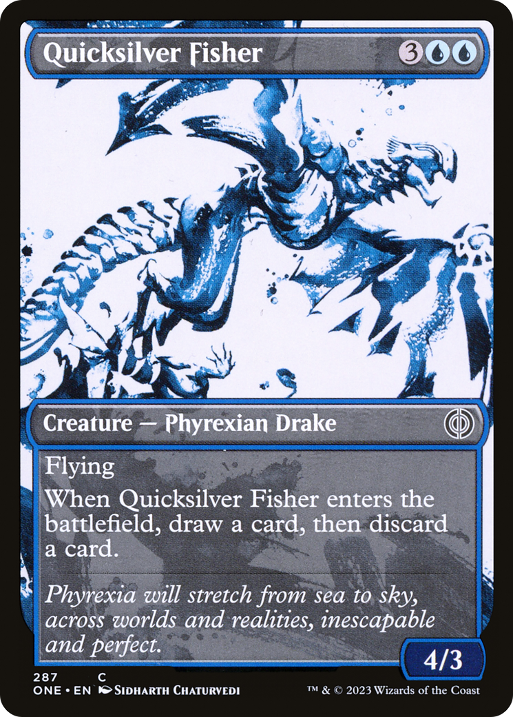Quicksilver Fisher (Showcase) (ONE-287) - Phyrexia: All Will Be One: (Showcase)