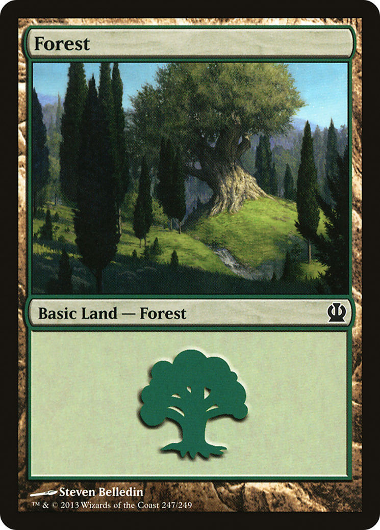 Forest (247) (THS-247) - Theros Foil