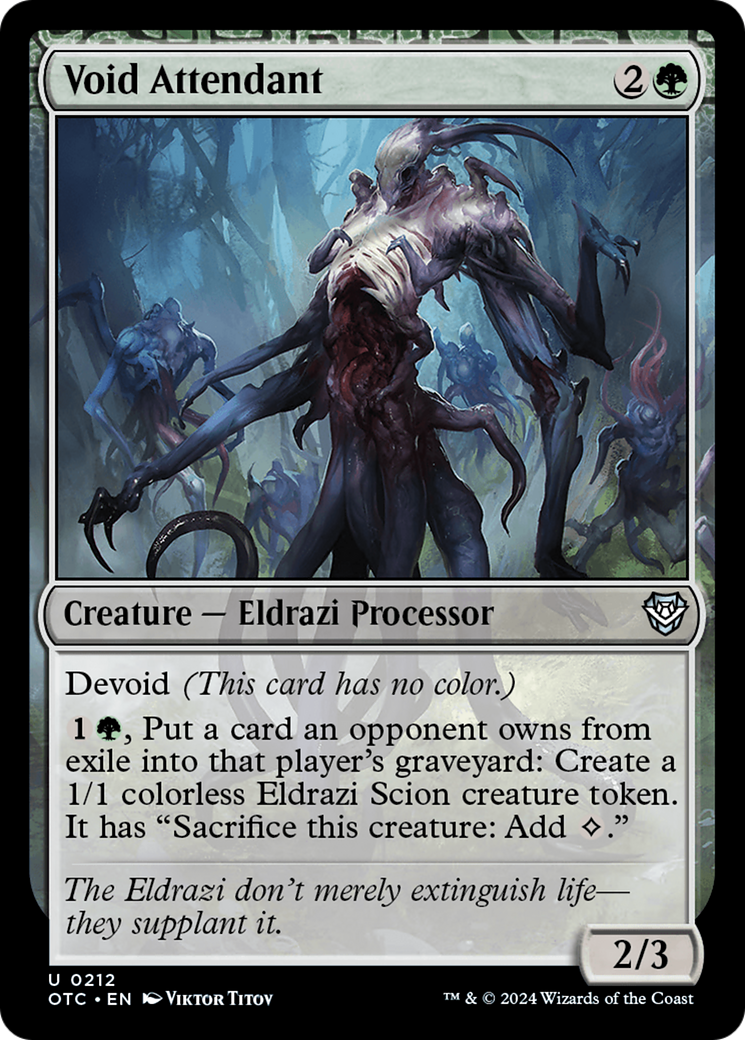 Void Attendant (OTC-212) - Outlaws of Thunder Junction Commander: (devoid)