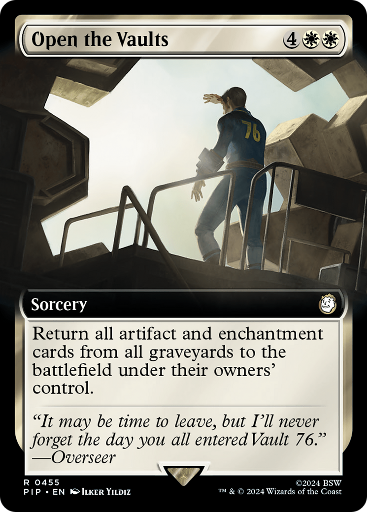Open the Vaults (Extended Art) (PIP-455) - Fallout: (Extended Art) Foil