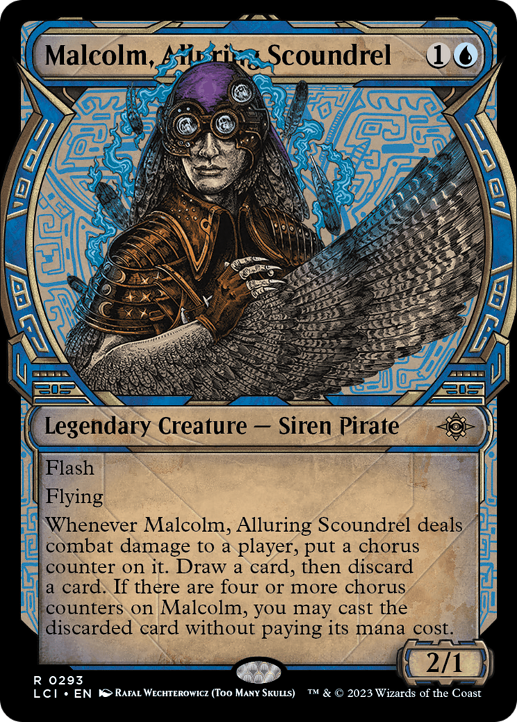 Malcolm, Alluring Scoundrel (Showcase) (LCI-293) - The Lost Caverns of Ixalan: (Showcase) Foil