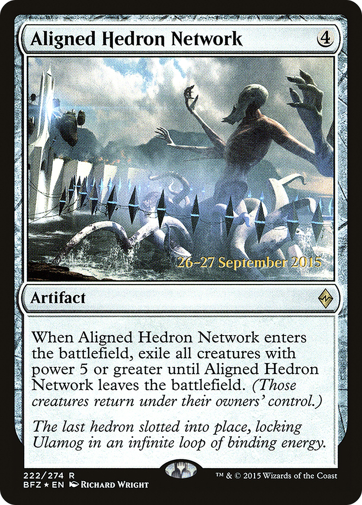 Aligned Hedron Network (PRE-222) - Battle for Zendikar Promos Foil