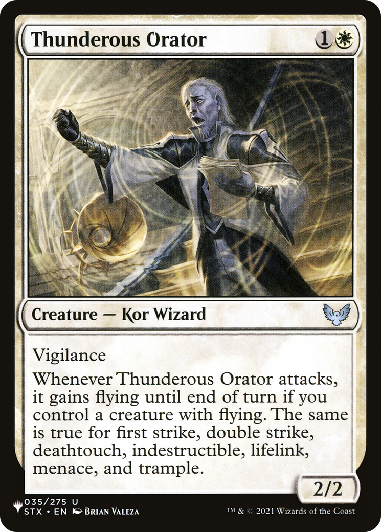Thunderous Orator (LIST-035/275) - The List