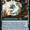 The Dragon-Kami Reborn (PRE-181) - Kamigawa: Neon Dynasty Promos: (fandfc, enchantment) Foil