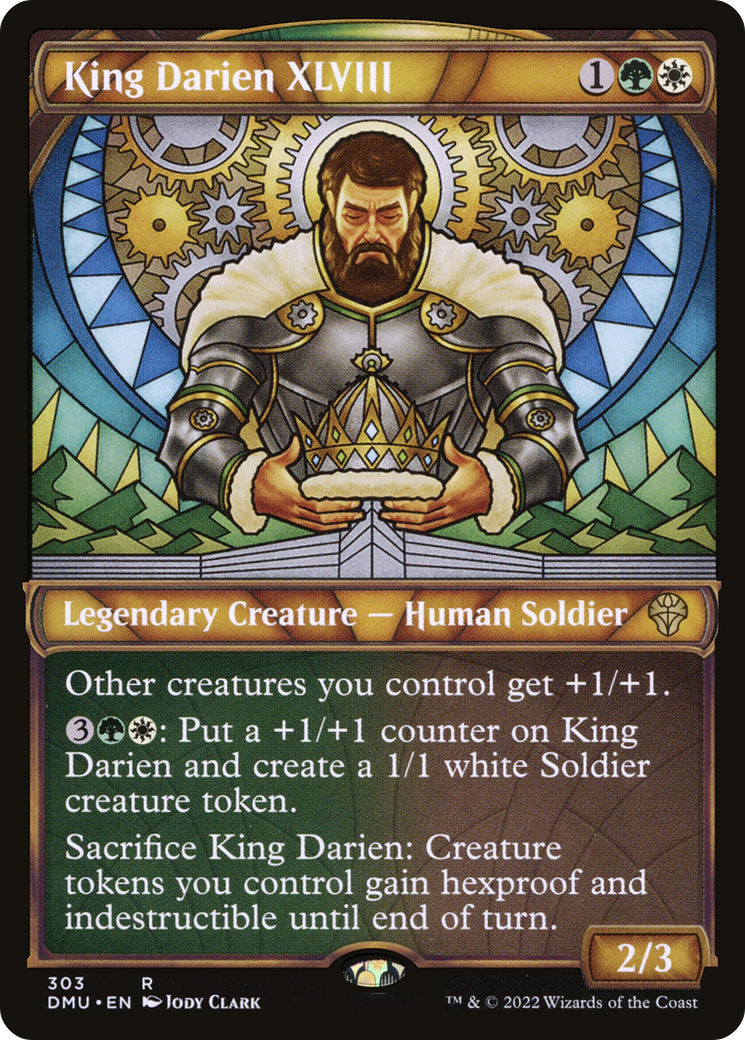 King Darien XLVIII (Showcase) (DMU-303) - Dominaria United: (Showcase) Foil