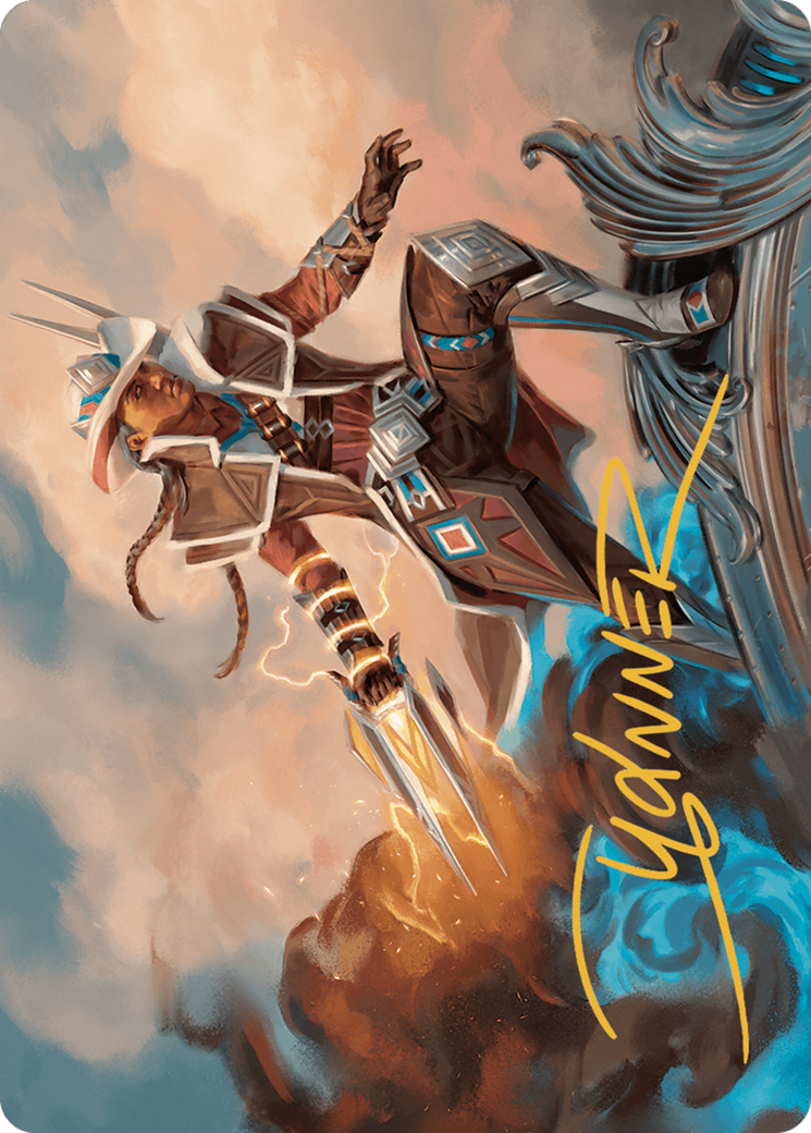 Annie Flash, the Veteran // Annie Flash, the Veteran (AOTJ-017) - Outlaws of Thunder Junction Art Series (Borderless) Foil