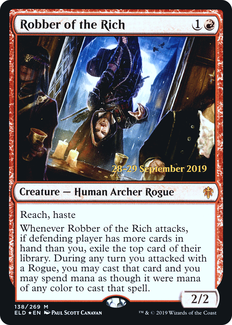 Robber of the Rich (PRE-138) - Throne of Eldraine Promos Foil