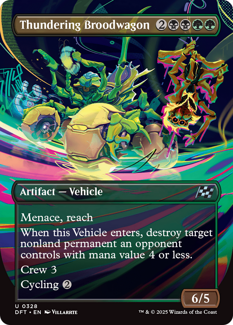 Thundering Broodwagon (Borderless) (DFT-328) - Aetherdrift (Borderless)