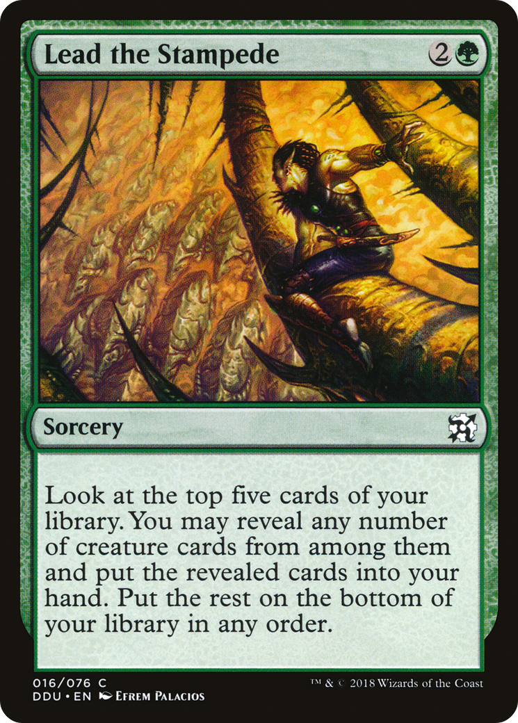 Lead the Stampede (DDU-016) - Duel Decks: Elves vs. Inventors