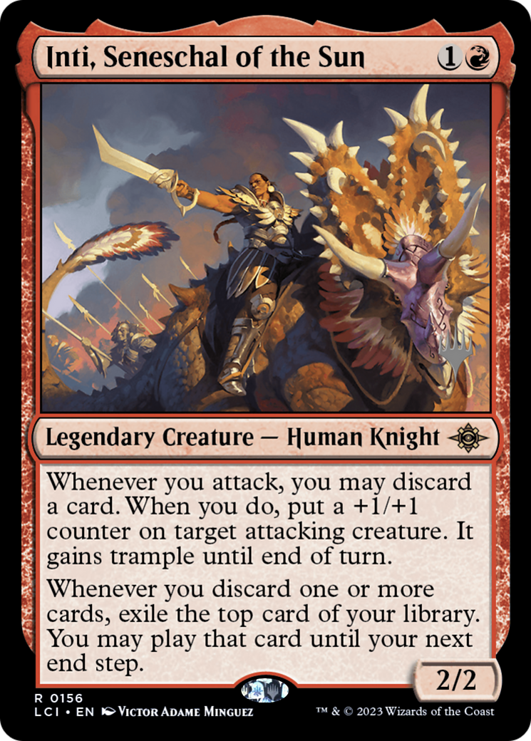 Inti, Seneschal of the Sun (PPLCI-156) - The Lost Caverns of Ixalan Promos Foil