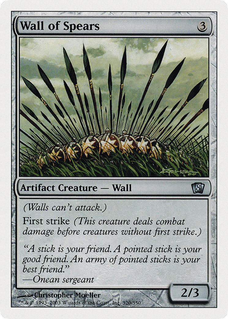 Wall of Spears (8ED-320) - 8th Edition Foil