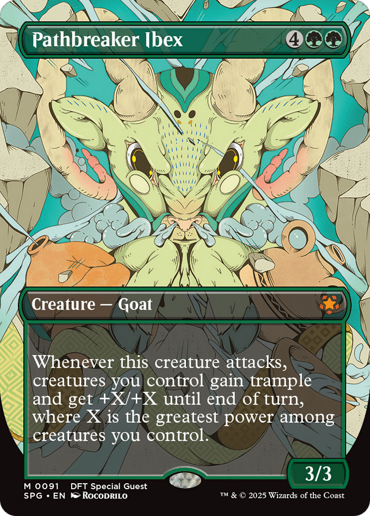 Pathbreaker Ibex (Borderless) (SPG-091) - Special Guests (Borderless) Foil