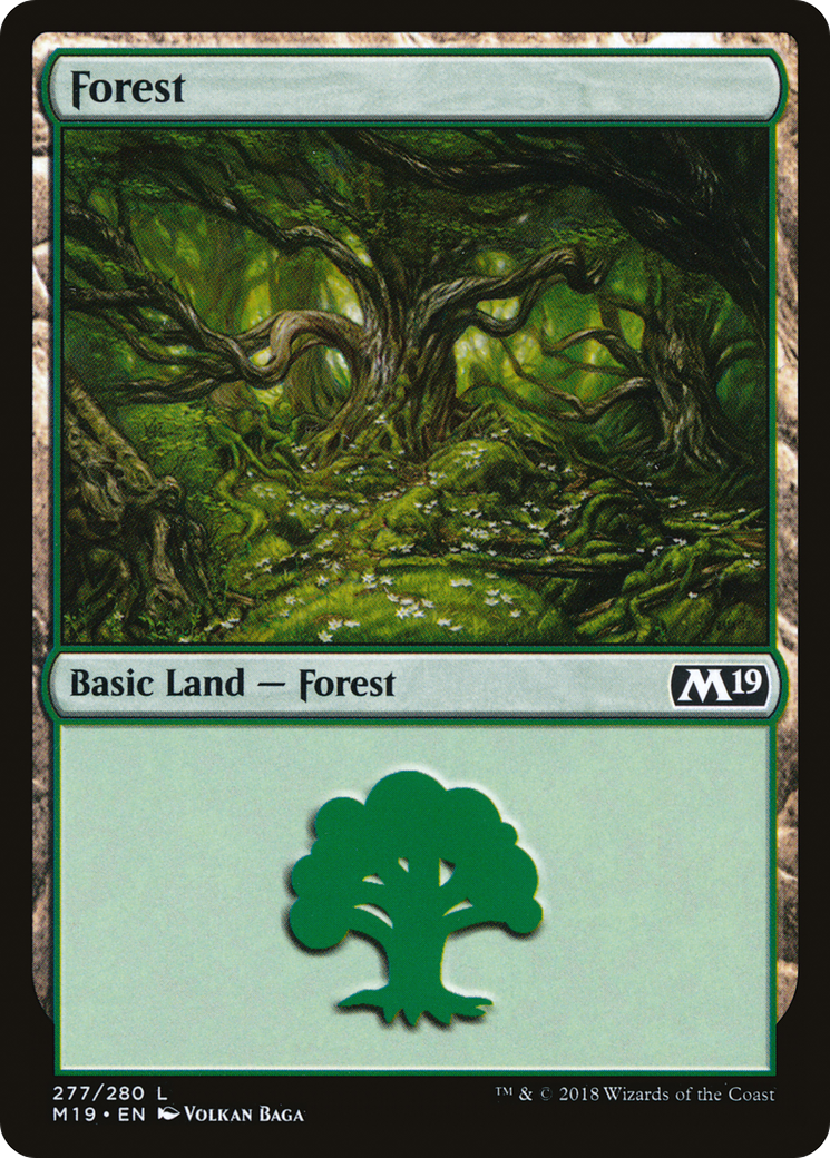 Forest (277) (M19-277) - Core Set 2019 Foil