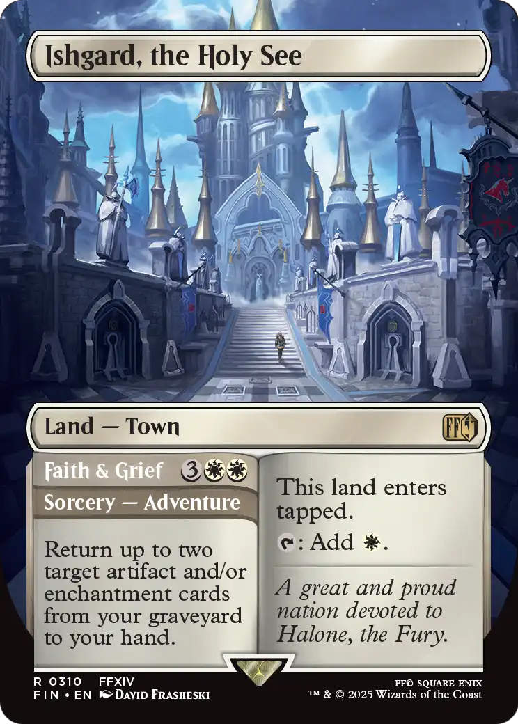 Ishgard, the Holy See (Borderless) (FIN-310) - FINAL FANTASY (Borderless) Foil