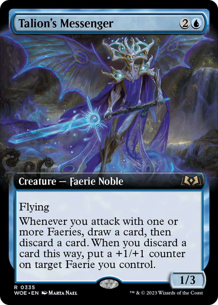 Talion's Messenger (Extended Art) (WOE-335) - Wilds of Eldraine: (Extended Art) Foil