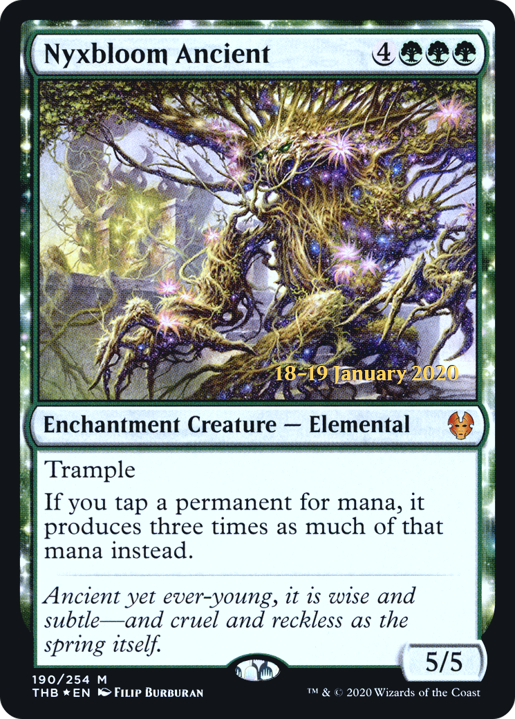 Nyxbloom Ancient (PRE-190) - Theros Beyond Death Promos: (enchantment) Foil