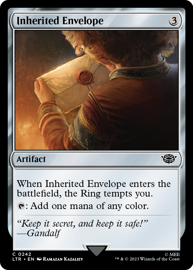Inherited Envelope (LTR-242) - The Lord of the Rings: Tales of Middle-earth Foil