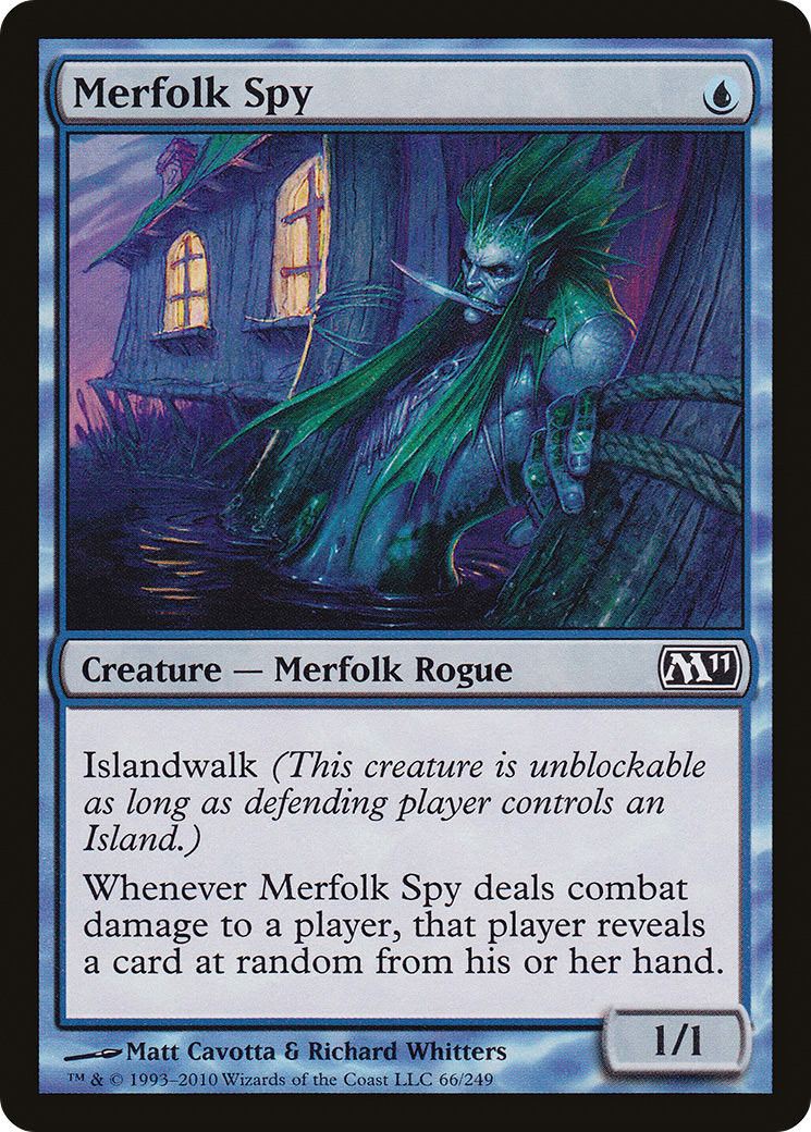 Merfolk Spy (M11-066) - Magic 2011 Foil