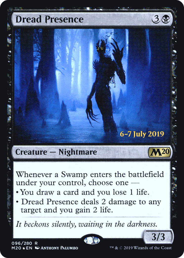 Dread Presence (PRE-096) - Core Set 2020 Promos Foil