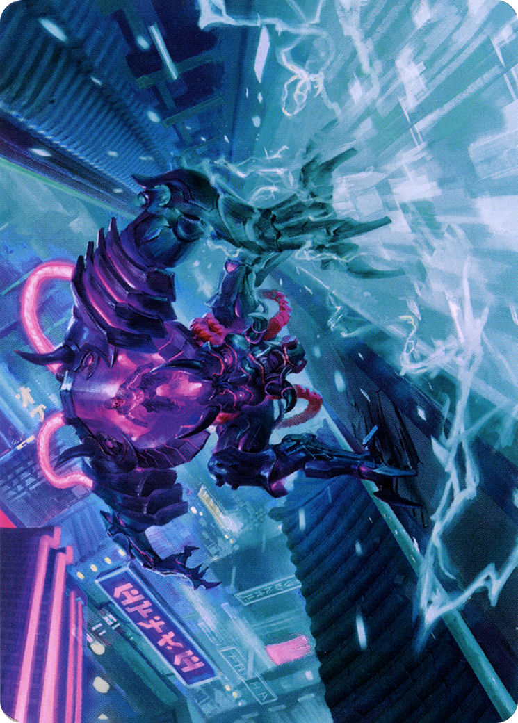 Surgehacker Mech // Surgehacker Mech (ANEO-045) - Neon Dynasty Art Series (Borderless)